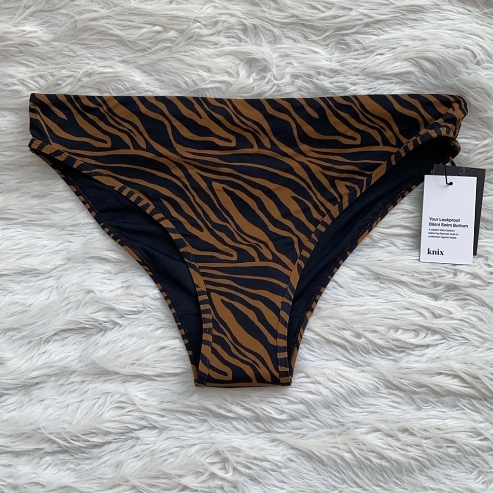 Knix | Tiger Stripe Leakproof Bikini Swim Bottom
